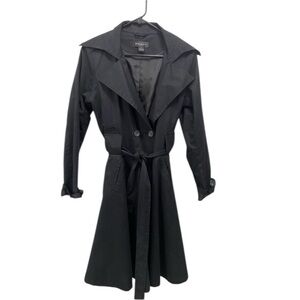 EIliana New York black trench coat women's size large
